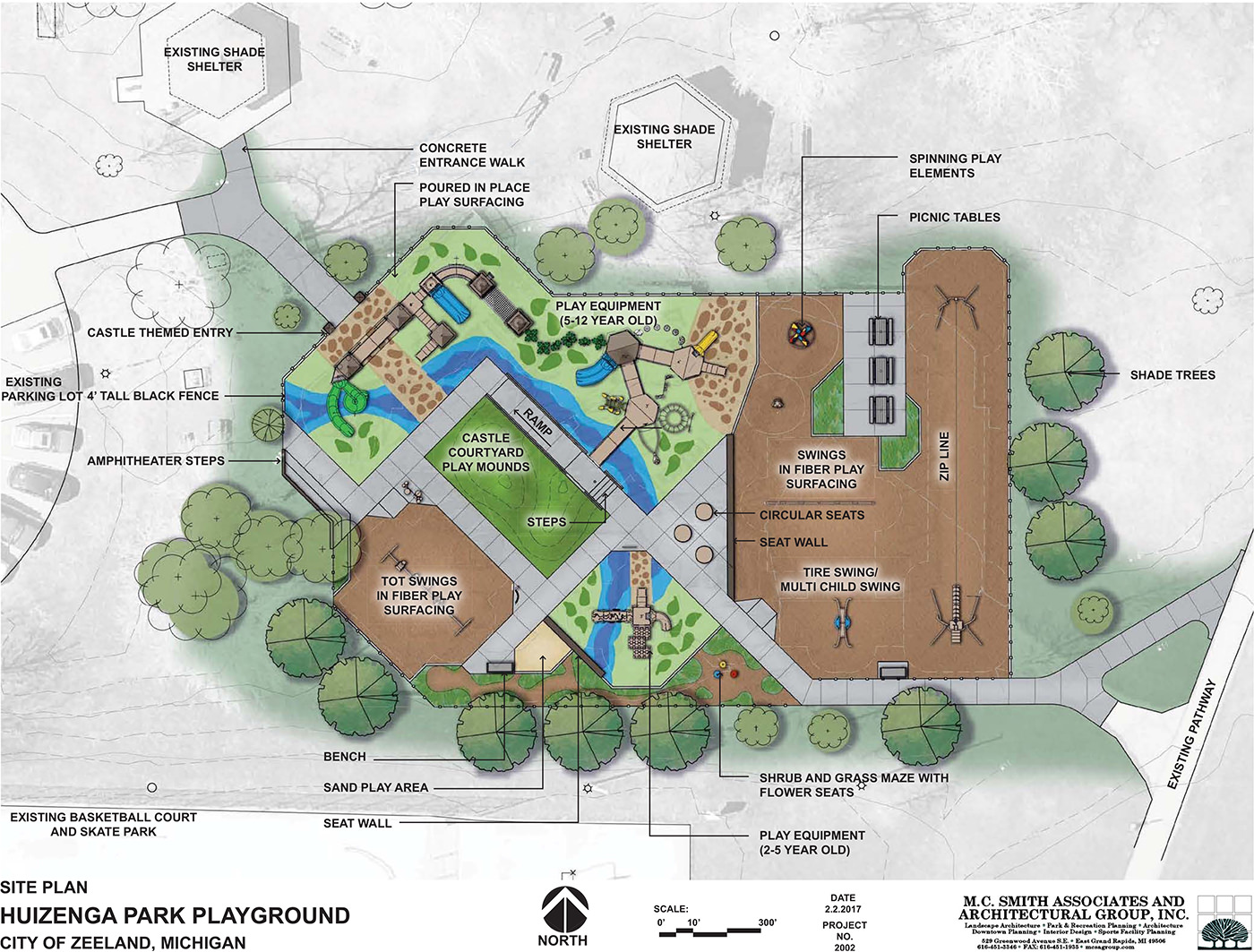 HUIZENGA PARK PLAYGROUND, ZEELAND, MICHIGAN